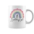 Rainbow Eight Year Girl Birthday Party Boho Family 8Th Year Coffee Mug