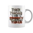 Retro Leopard Thick Thighs And Spooky Vibes Funny Halloween Coffee Mug
