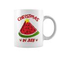 Watermelon Christmas Tree Christmas In July Summer Vacation V3 Coffee Mug
