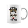 Womens Born In July Birthday Gift Leopard July Girl Coffee Mug