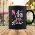 40 Years Old Its My 40Th Cool Gift Birthday Funny Pink Diamond Shoes Gift Coffee Mug Unique Gifts