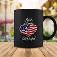 4Th Of July Funny Christian Faith In God Heart Cross Coffee Mug Unique Gifts