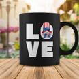 4Th Of July Gnome For Women Patriotic American Flag Heart Gift Coffee Mug Unique Gifts