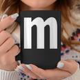Alphabet Letter M Lower Case M Coffee Mug Personalized Gifts