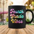Back To School 4Th Grade Vibes Tie Dye Fourth Grade Coffee Mug Funny Gifts