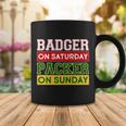 Badger On Saturday Packer On Sunday Tshirt Coffee Mug Unique Gifts