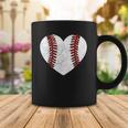 Baseball Heart Fun Mom Dad Men Women Softball Wife Coffee Mug Unique Gifts