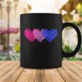 Bisexual Flag Hearts Love Lgbt Bi Pride Coffee Mug Unique Gifts