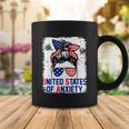 Bleached Messy Bun Funny Patriotic United States Anxiety Coffee Mug Unique Gifts