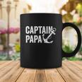 Captain Papa Pontoon Lake Sailor Fuuny Fishing Boating Coffee Mug Unique Gifts