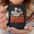 Chillin With My Creeps Funny Cat Horror Movies Serial Killer Coffee Mug Personalized Gifts