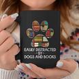 Easily Distracted By Dogs And Books Graphic Design Printed Casual Daily Basic Coffee Mug Personalized Gifts