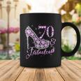 Fabulous & 70 Sparkly Shiny Heel 70Th Birthday V2 Coffee Mug Unique Gifts