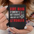Firefighter Proud Firefighter Mom Fire Mom Of A Fireman Mother Coffee Mug Funny Gifts