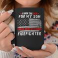 Firefighter Proud Mom Of Firefighter Son I Back The Red For My Son V2 Coffee Mug Funny Gifts