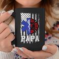 Firefighter Proud Papa Fathers Day Firefighter American Fireman Father V2 Coffee Mug Funny Gifts