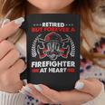 Firefighter Retired But Forever Firefighter At Heart Retirement Coffee Mug Funny Gifts