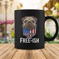 Freeish American Pug Cute Funny 4Th Of July Independence Day Plus Size Graphic Coffee Mug Unique Gifts