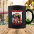 Funny 4Th Of July Patriotic Donald Trump Merica Usa Flag Coffee Mug Unique Gifts