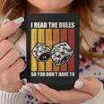 Funny I Read The Rules Board Game Night Board Game Night Coffee Mug Personalized Gifts