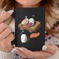 Funny Japanese Nigiri Sushi Sleepwalking Graphic Design Printed Casual Daily Basic Coffee Mug Personalized Gifts