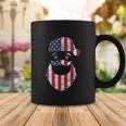 Funny Santa Claus Face American Flag Christmas For 4Th Of Flag Coffee Mug Unique Gifts