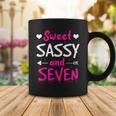 Happy 7Th Birthday Sweet Sassy And Seven Girls 7 Years Old V3 Coffee Mug Funny Gifts