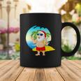 Happy Christmas In July 2022 Santa Hawaiian Beach Coffee Mug Unique Gifts
