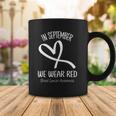 Heart In September We Wear Red Blood Cancer Awareness Ribbon Coffee Mug Unique Gifts
