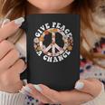 Hippie Give Peace A Chance Peace Symbol Coffee Mug Funny Gifts