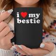 I Love My Bestie Best Friend Bff Cute Matching Friends Heart Coffee Mug Personalized Gifts