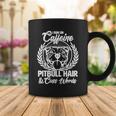 I Run On Caffeine Pitbull Hair And Cuss Words Coffee Mug Unique Gifts