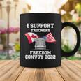 I Support Truckers Freedom Convoy 2022 Usa Canada Flags Coffee Mug Unique Gifts