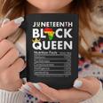 Junenth Womens Black Queen Nutritional Facts 4Th Of July Coffee Mug Personalized Gifts