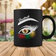 Juneteenth Red Gold Green Eyelashes Coffee Mug Unique Gifts