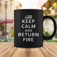 Keep Calm And Return Fire 2Nd Amendment Tshirt Coffee Mug Unique Gifts