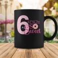 Kids Cute 6 Is So Sweet Donut 6Th Birthday Girl Donut Coffee Mug Funny Gifts