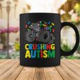 Kids Monster Truck Crushing Austim Autism Awareness Coffee Mug Funny Gifts