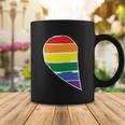 Left Half Of Heart Lgbt Gay Pride Lesbian Bisexual Ally Quote Coffee Mug Unique Gifts