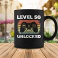 Level 50 Unlocked Funny Video Gamer 50Th Birthday Coffee Mug Funny Gifts