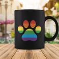 Lgbt Rainbow Pride Furry Dog Paw Pride Month Coffee Mug Unique Gifts