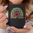 Library Squad Rainbow Teacher Librarian Bookworm Book Lover Coffee Mug Personalized Gifts