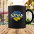 Love And Pray Support For Ukraine Ukrainian Flag Gift Coffee Mug Unique Gifts