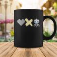 Love Death Robots Yellow Pixel Heart X And Cute Robot Coffee Mug Unique Gifts