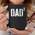 Mens Dad To Be Of 2 Kids - 2Nd Power Squared Coffee Mug Personalized Gifts