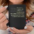 Mens Husband Daddy Protector Hero Fathers Day Flag Gift V2 Coffee Mug Personalized Gifts