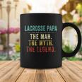 Mens Lacrosse Papa Fathers Day Gift Lacrosse Man Myth Legend Coffee Mug Unique Gifts