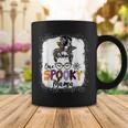 One Spooky Mama Messy Bun Skull Halloween Funny Mom Life Coffee Mug Funny Gifts