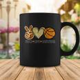 Peace Love Basketball Heart Ball Sports Team Game Player Coffee Mug Unique Gifts