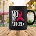 Pink Ribbon In This School No One Fight Alone Breast Caner Coffee Mug Unique Gifts